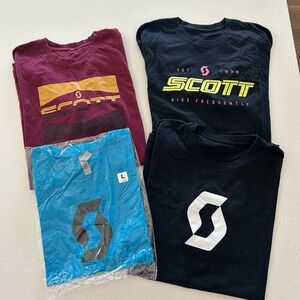 Scott Men’s Short Sleeve Tees - Maroon, Blue, Black
